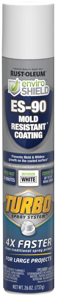 Rust-Oleum EnviroShield ES-90 Mold Resistant Coating Turbo Spray - White, 26 Oz Spray