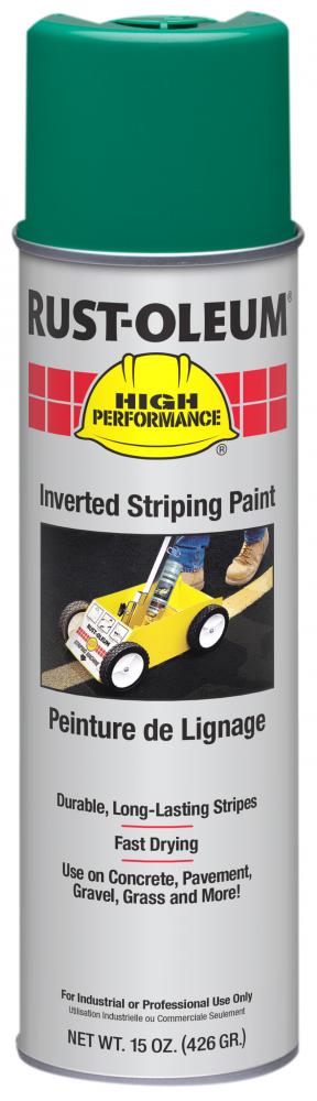 Rust-Oleum High Performance 2300 System Inverted Striping Paint, Safety Green, 18 oz