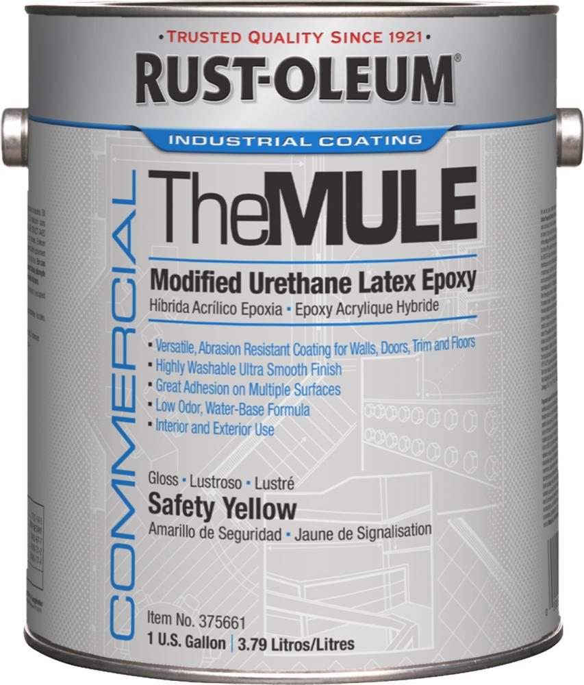 Rust-Oleum Commercial The MULE Safety Yellow - Available Now, 1 Gallon