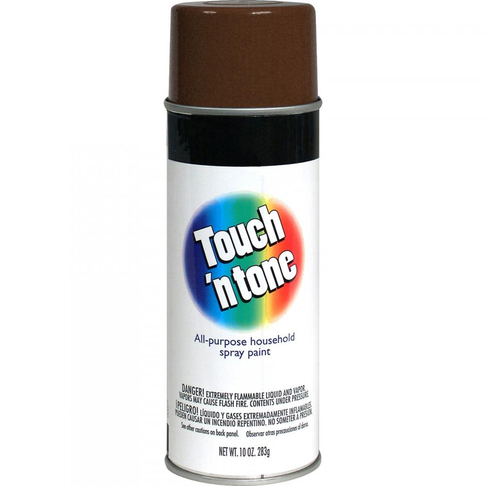 Rust-Oleum Touch &#39;n Tone Gloss Leather Brown, 10 Oz. Spray