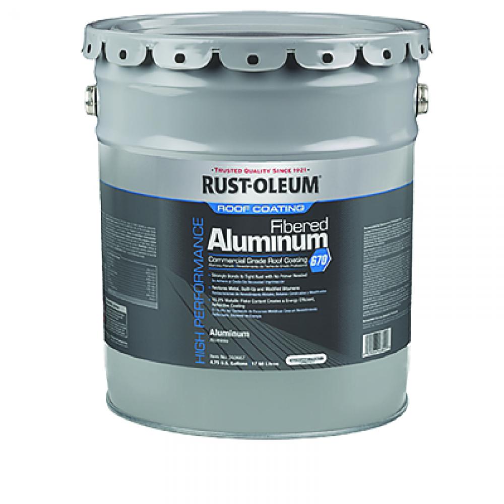 Rust-Oleum Roofing 670 Fibered Aluminum Commercial Roof Coatings