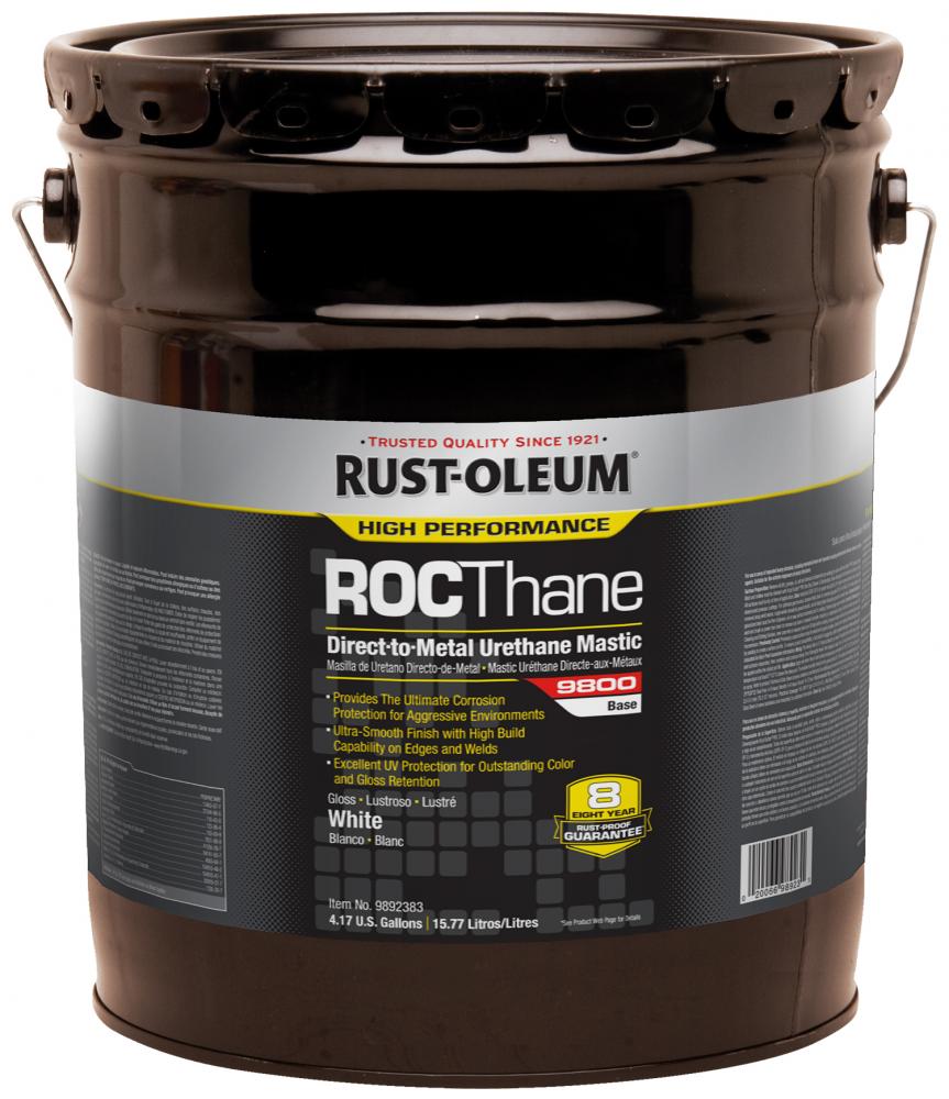 Rust-Oleum High Performance ROCThane 9800 White, 5 Gallon