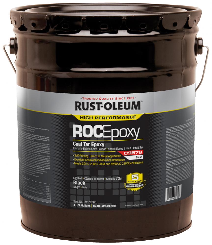 Rust-Oleum High Performance ROCEpoxy C9578 Coal Tar Epoxy, 5 Gallon