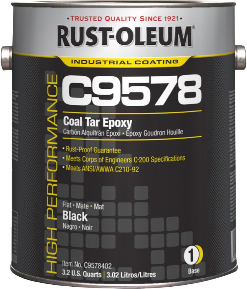 Rust-Oleum High Performance ROCEpoxy C9578 Coal Tar Epoxy, 1 Gallon