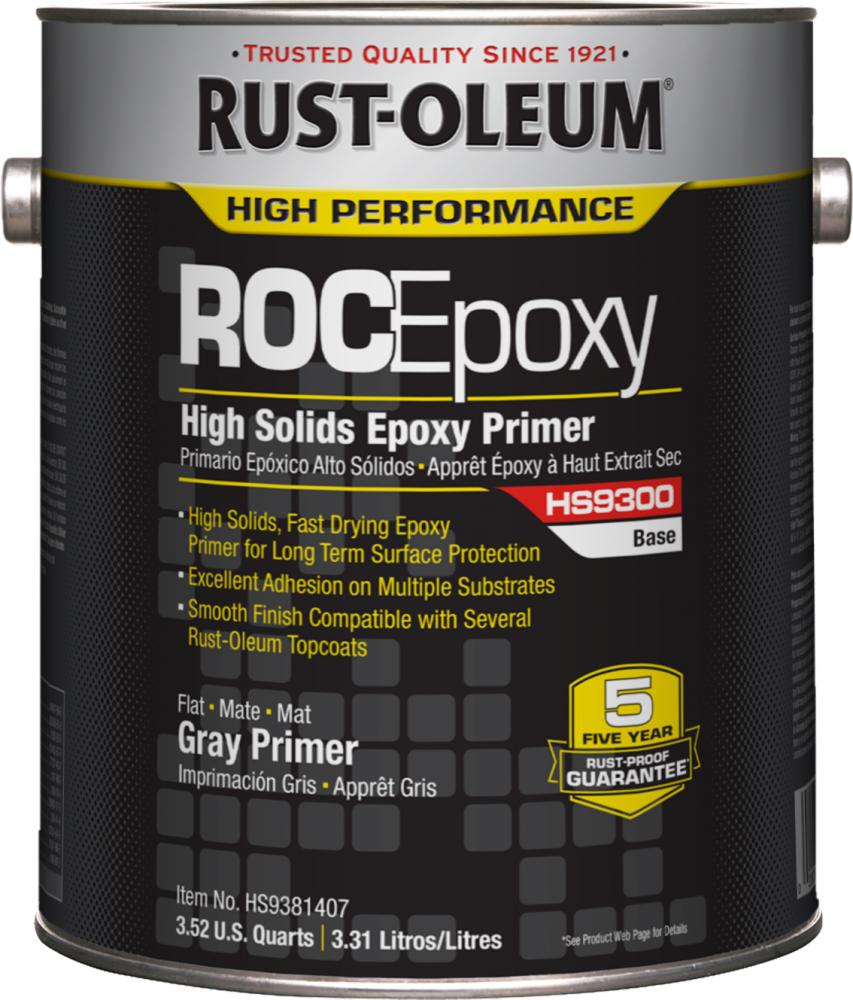 Rust-Oleum High Performance ROCEpoxy 9300 High Solids Gray Primer, 1 Gallon