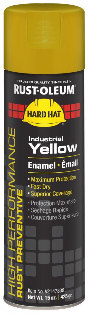 Rust-Oleum Hard Hat High Performance V2100 System Rust Preventive Enamel Spray Paint, Gloss Industri