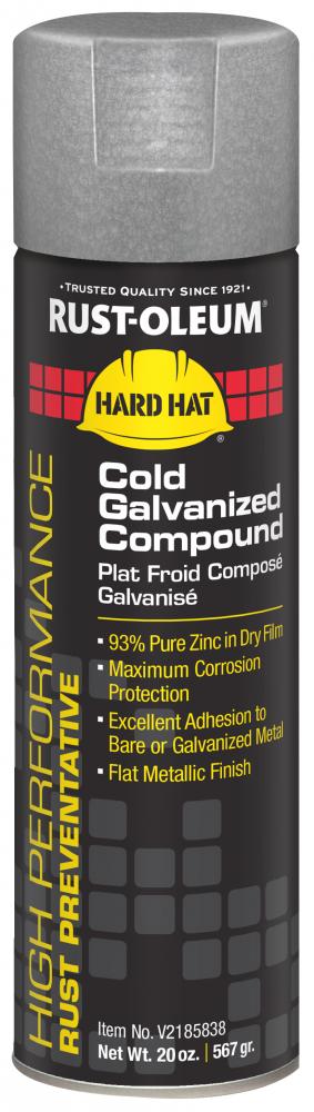 Rust-Oleum Hard Hat High Performance V2100 System Rust Preventive Cold Galvanizing Compound, 20 oz