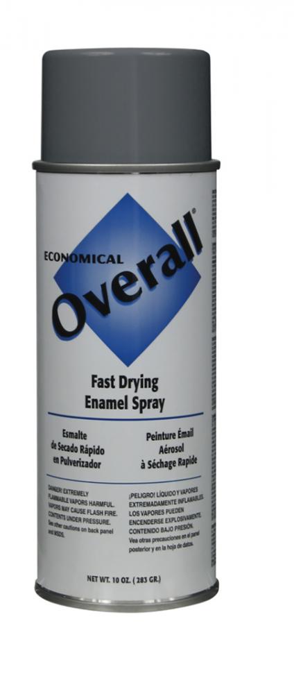 Overall General Purpose Enamel Spray Paint, Gloss Machine Gray, 10 oz