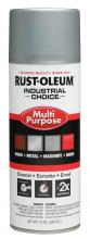 Rust-Oleum Industrial 1614830 - Rust-Oleum Industrial Choice 1600 System Multi-Purpose Enamel Spray Paint, Gloss Dull Aluminum, 12 o