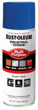 Rust-Oleum Industrial 1626830V - Rust-Oleum Industrial Choice 1600 System Multi-Purpose Enamel Spray Paint, Gloss True Blue, 12 oz