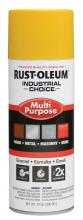 Rust-Oleum Industrial 1644830 - Rust-Oleum Industrial Choice 1600 System Multi-Purpose Enamel Spray Paint, Gloss Safety Yellow, 12 o