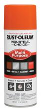 Rust-Oleum Industrial 1653830V - Rust-Oleum Industrial Choice 1600 System Multi-Purpose Enamel Spray Paint, Gloss Safety Orange, 12 o