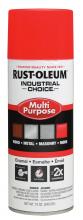 Rust-Oleum Industrial 1655830 - Rust-Oleum Industrial Choice 1600 System Multi-Purpose Enamel Spray Paint, Gloss Fluorescent Red-Ora