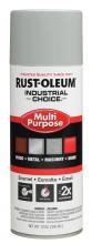 Rust-Oleum Industrial 214647 - Rust-Oleum Industrial Choice 1600 System Multi-Purpose Enamel Spray Paint, Gloss ANSI 70 Light Gray,