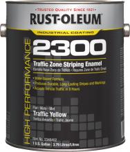 Rust-Oleum Industrial 2348402 - Rust-Oleum High Performance Traffic Marking Flat Yellow, 1 Gallon