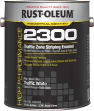 Rust-Oleum Industrial 2391402 - Rust-Oleum High Performance Traffic Marking Flat White, 1 Gallon