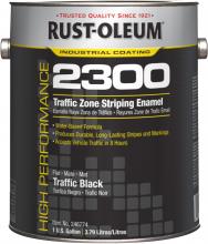 Rust-Oleum Industrial 246774 - Rust-Oleum High Performance Traffic Marking Flat Black, 1 Gallon