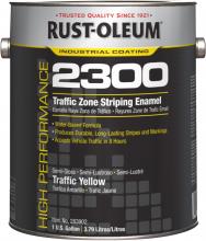 Rust-Oleum Industrial 283902 - Rust-Oleum High Performance Traffic Marking Semi-Gloss Yellow, 1 Gallon