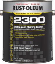 Rust-Oleum Industrial 283907 - Rust-Oleum High Performance Traffic Marking Semi-Gloss Bike Lane Green, 1 Gallon