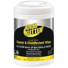Rust-Oleum Industrial 367508 - Krud Kutter Pro One-Step Cleaner and Disinfectant Wipes, 160 Count