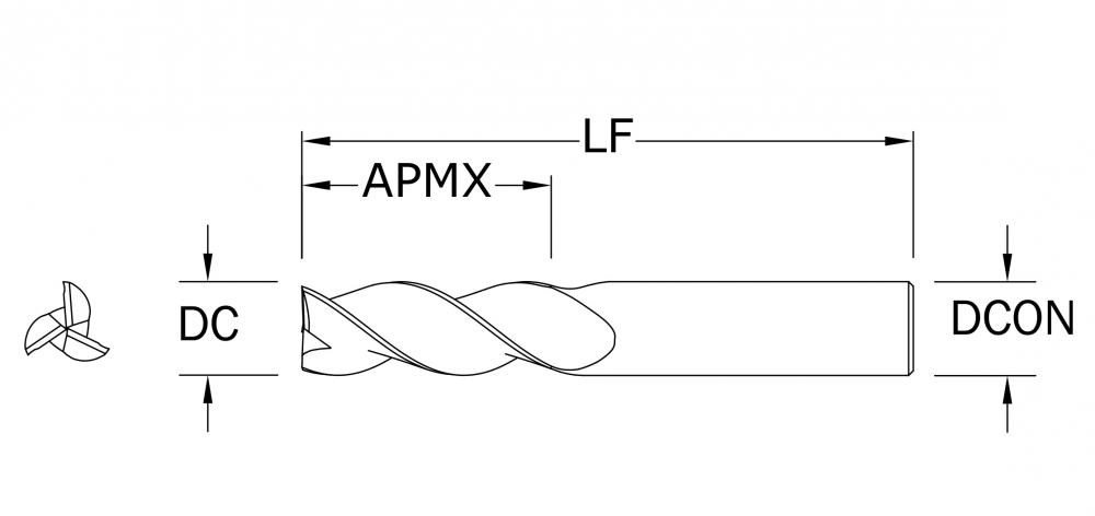 S-Carb 3 FL Frac Square End