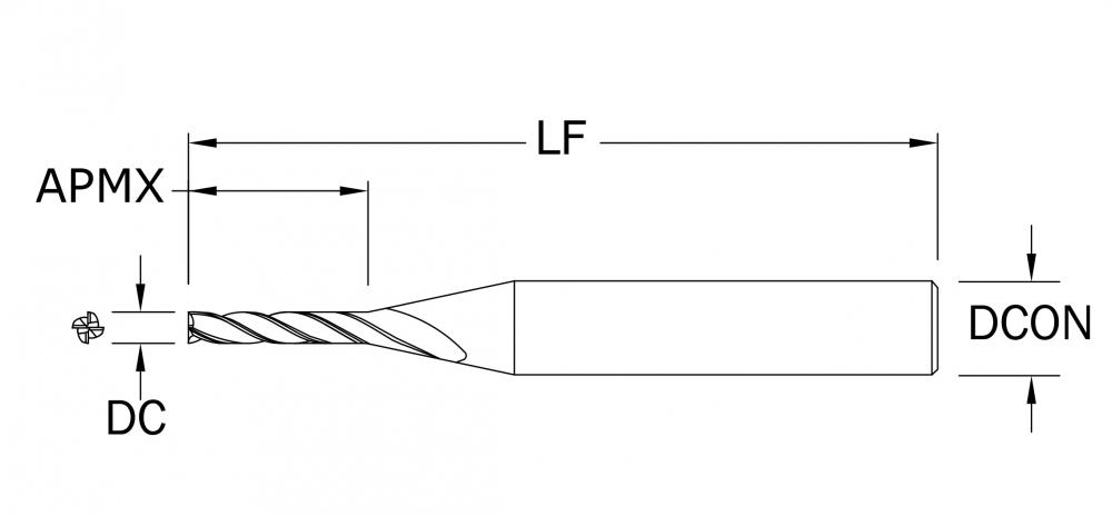 Micro EM 4FL Square Extended L