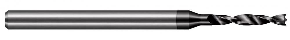 0.939 mm Drill DIA x 6.400 mm Flute Length - 2 FL - Amorphous Diamond Coated