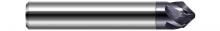 Harvey Tool 713924 - Chamfer Cutter - Flat End - Helical Flutes