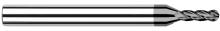 Harvey Tool 999320 - 4 FL - 0.0200" (.5 mm) Cutter DIA x 0.0600" LOC - CVD Diamond 9µm