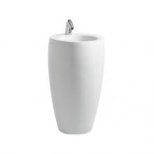 Laufen H8119724001041 - ILBAGNOALESSI One freestanding TAM TAM washbasin, (530x530mm), incl. mounting accessories and siph